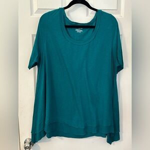 Lane Bryant Green Swing T-Shirt Size 18/20